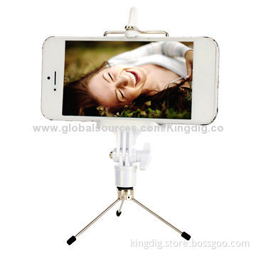 Carbon Fiber Bluetooth Selfie Stick with Small Tripod, 120mA Battery Capacity
